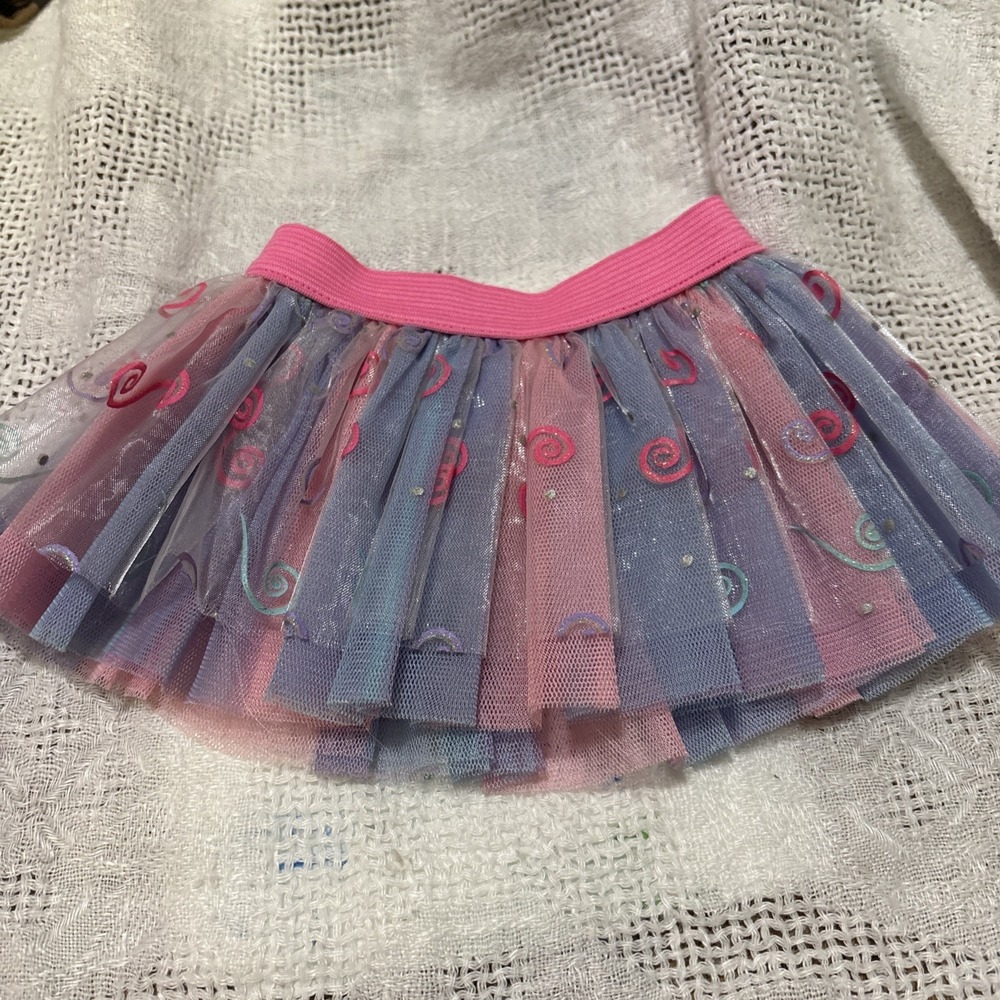 Rare Build A Bear Hello Kitty Pink Blue Purple Tulle Tutu Skirt